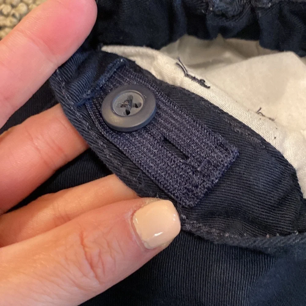 Children Place Adjustable Waist Navy Blue Pants Size 3T in Like New Condition
